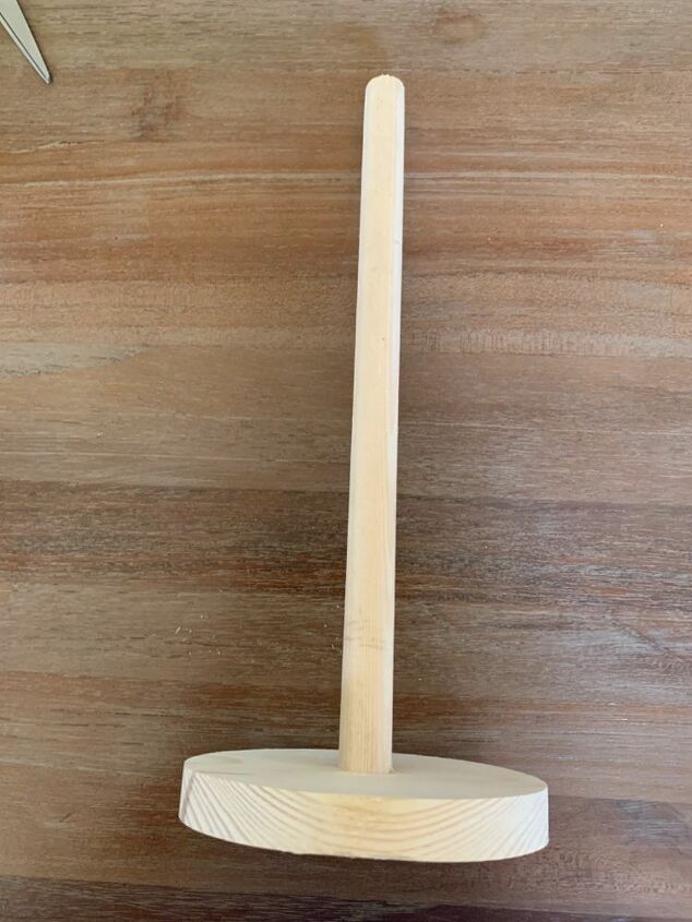 modernist candle stick from kitchen towel holder