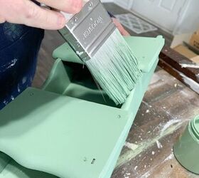 repurposed thrift store mail sorter, Adding Second Coat of Paint