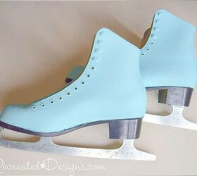 how to paint leather skates for use or decor