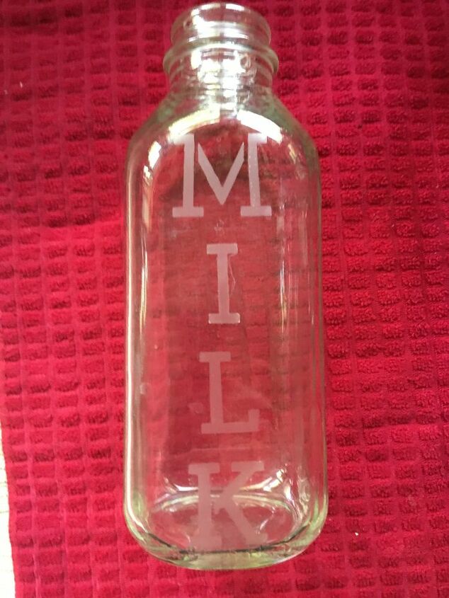 personalizing bottles with glass etching