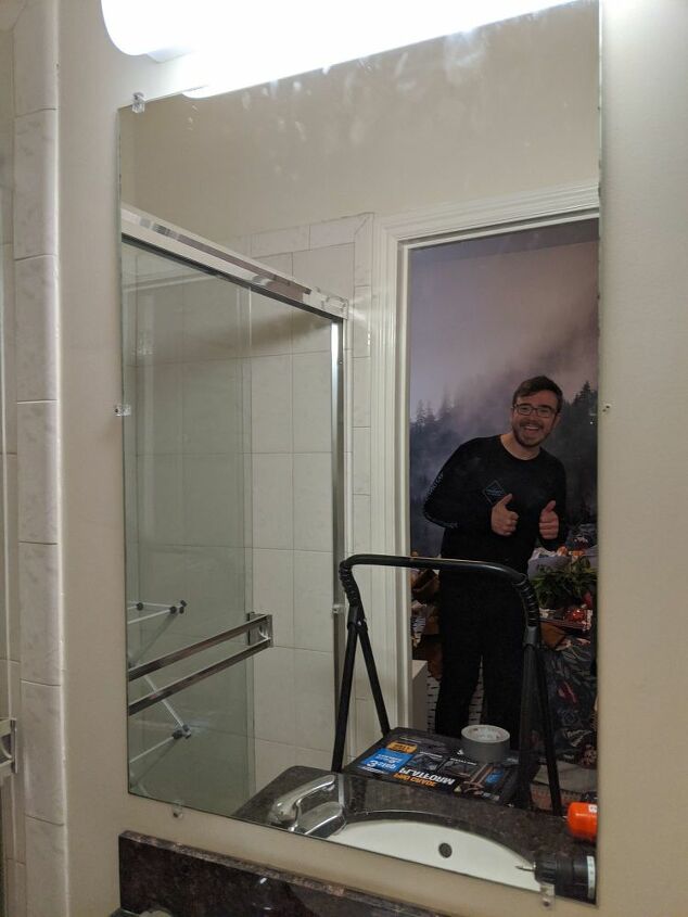 How To Make A Remove Glued On Al Mirror Diy Hometalk - How To Remove Mirror Tiles Glued Wall How To Make A Remove Glued On Al Mirror Diy Hometalk - How To Remove Mirror Tiles Glued Wall