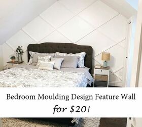 bedroom moulding design feature wall