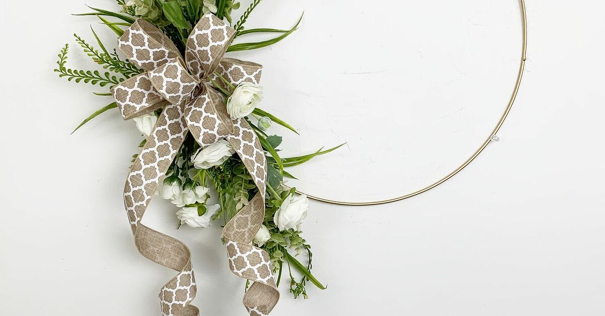 How to Make a Timeless Hoop Ring Wreath DIY Hometalk