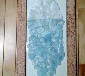 iceberg straight ahead seaglass art, First Attempt