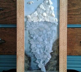 Iceberg Straight Ahead -Seaglass Art
