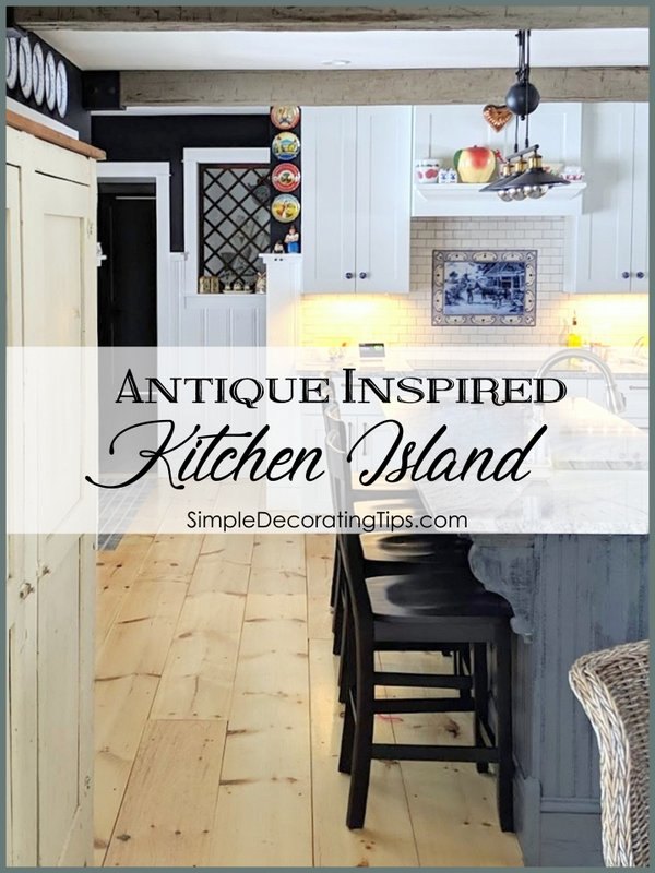 antique inspired kitchen island