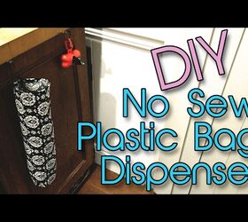Easy DIY Plastic Bag Holder - Chas' Crazy Creations