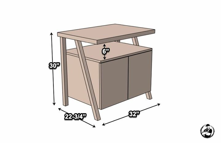 large nightstand with charging shelf, Dimensions