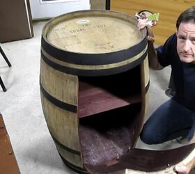 How To Make A Diy Wine Barrel Cabinet Hometalk