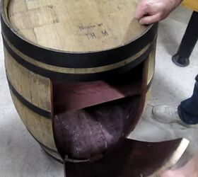 How To Make A Diy Wine Barrel Cabinet Hometalk