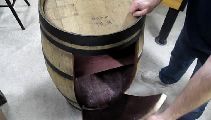 How To Make A Diy Wine Barrel Cabinet Hometalk
