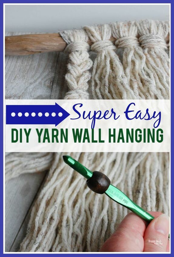 a simple yarn wall hanging tutorial