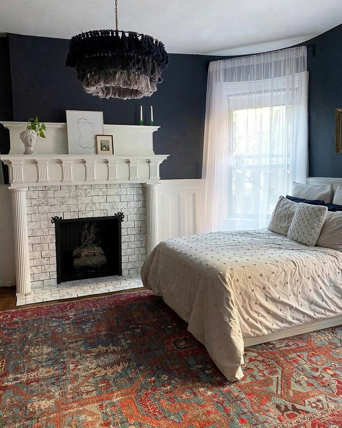 faux marble fireplace