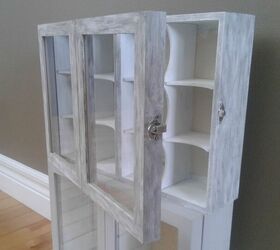 curio wall cabinet made from dollarstore tea boxes, Top Door Functioning