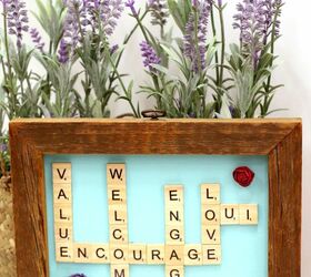 upcycled scrabble tile home decor