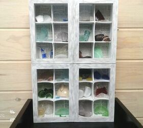 curio wall cabinet made from dollarstore tea boxes, Curio Cabinet