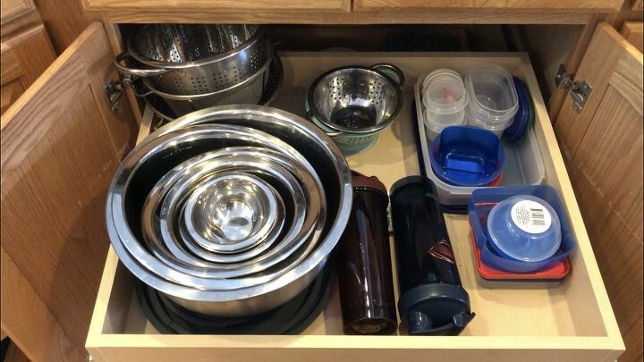 armazenamento e organizao em recipientes de cozinha