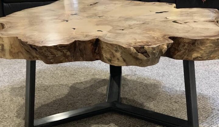 diy maple and metal table