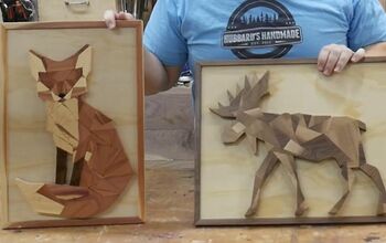 DIY Geometric Animals Wood Art