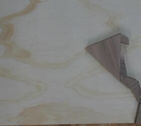 diy geometric animals wood art, Glue Pieces into Pattern on Plywood