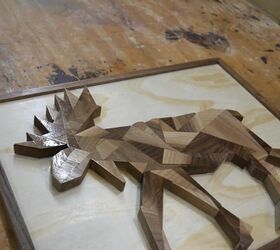 arte de madera de animales geomtricos diy, Sellar la madera