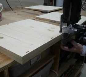 diy burned finish kindling box, Cut Openings for the Dominos