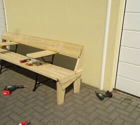 diy wooden bench at my litle patisserie amsterdam