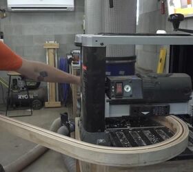 how to make a steam bent chair, Flatten with Router Jig