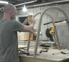 how to make a steam bent chair, Glue Seat