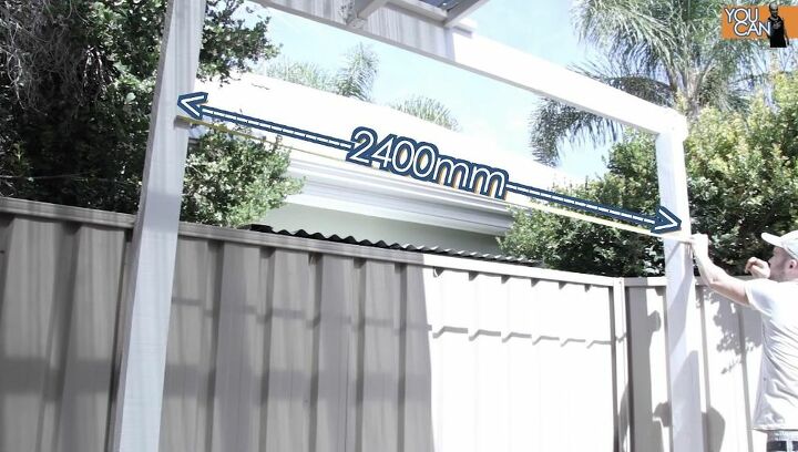 diy wood privacy screen, Measure