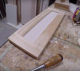 how to build your own simple shaker style cabinet doors, Sand and Paint or Stain
