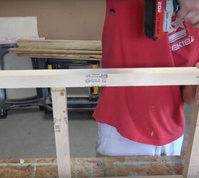 how to build a fun led lighted headboard for your teen, Screw the Frame Together