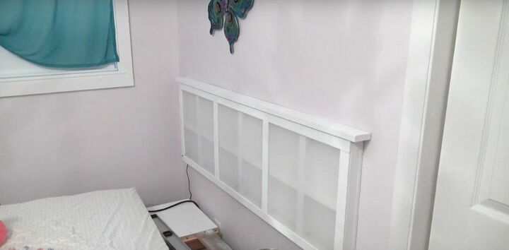 how to build a fun led lighted headboard for your teen, Hang It Up