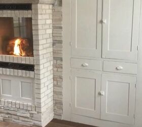 DIY Kitchen Fireplace
