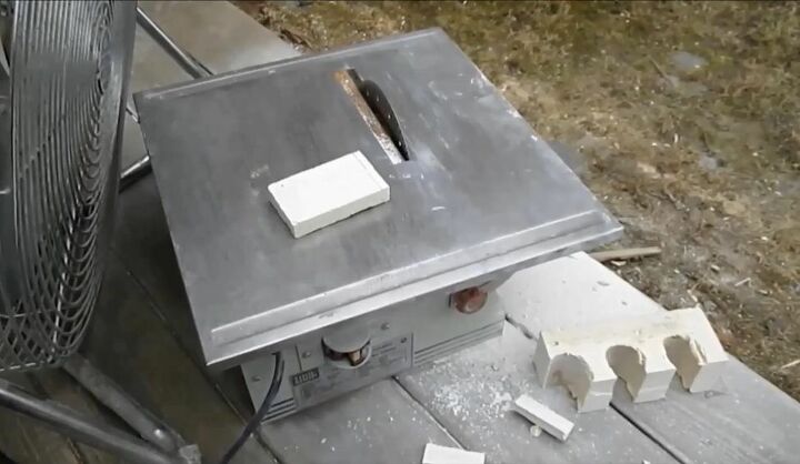 lareira de cozinha diy, Construir e anexar folheado de tijolo caixa de suporte