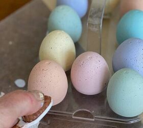 how to make speckled easter eggs