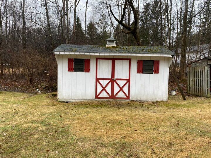 q how can i clean and repair this shed