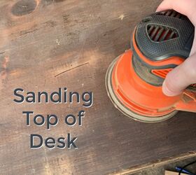 how to chalk paint a desk