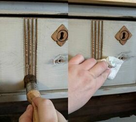 how to turn an old dresser into a kitchen island storage piece