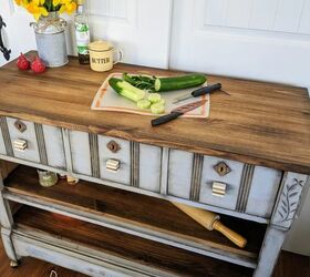 How To Turn An Old Dresser Into A Kitchen Island/Storage Piece