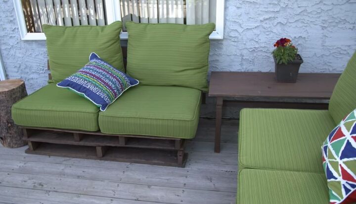 pallet patio bench