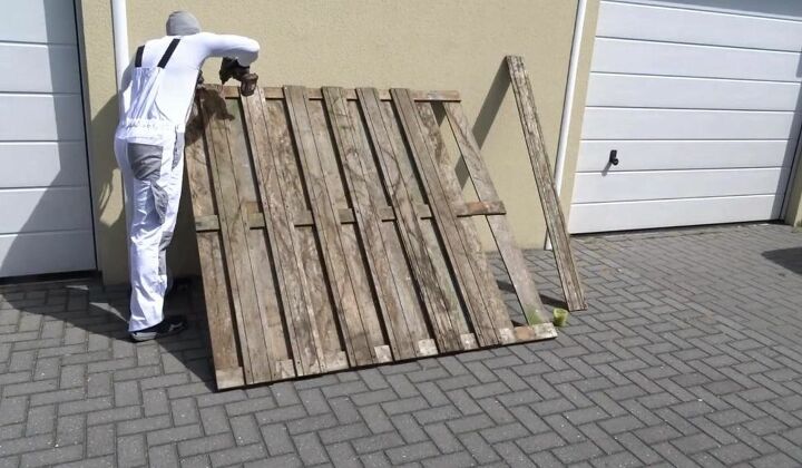 fence to furniture flip diy chairs, Disassemble Fence Panel