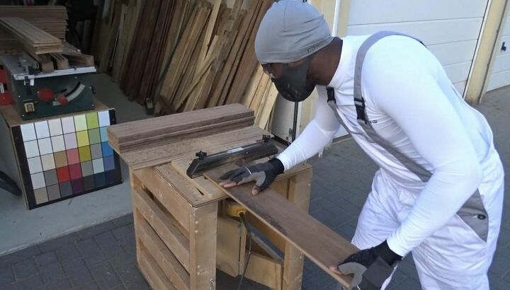 fence to furniture flip diy chairs, Cut Boards for Chair Slats