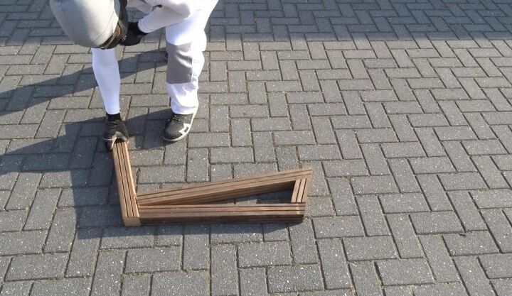 fence to furniture flip diy chairs, Assemble Chair Base