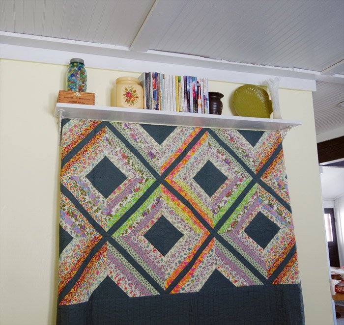 quilt wall hanging retiring an heirloom and adding a shelf
