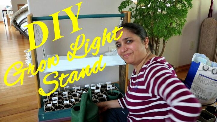 diy grow light stand with adjustable height
