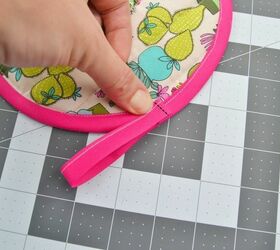 how to sew a circular potholder