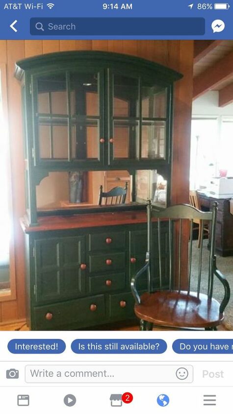 reclaimed wood backed hutch