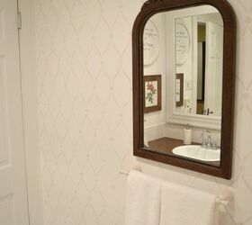 charming cottage style stenciled accent wall