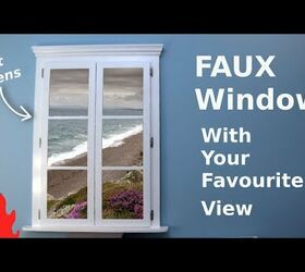 Faux Window Frame With a View